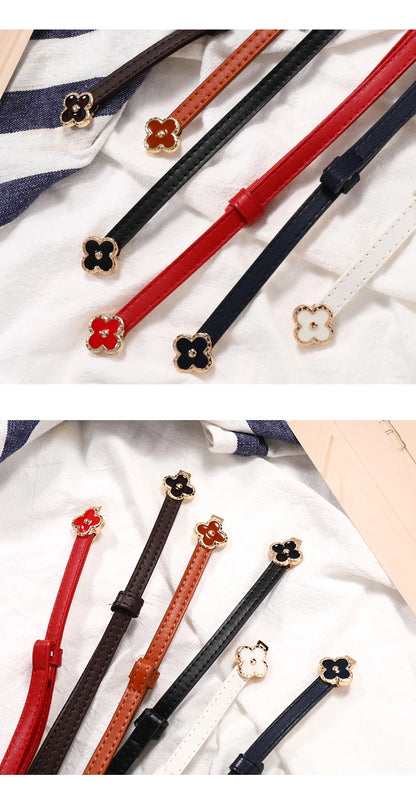 Belt female models super leather hundred with 2023 new belt ladies pin buckle fashion decoration jeans belt cowhide simple Badiee Stylez