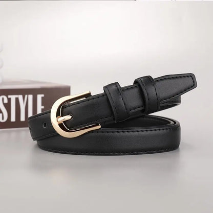 Belt female models super leather hundred with 2023 new belt ladies pin buckle fashion decoration jeans belt cowhide simple Badiee Stylez