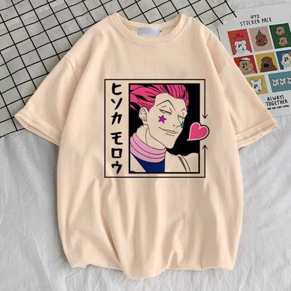 Hunter X Hunter T-shirt Women Kawaii Harajuku Aesthetic Anime Breathable Gothic T-shirt Comfortable Aesthetic Anime Grunge Punk