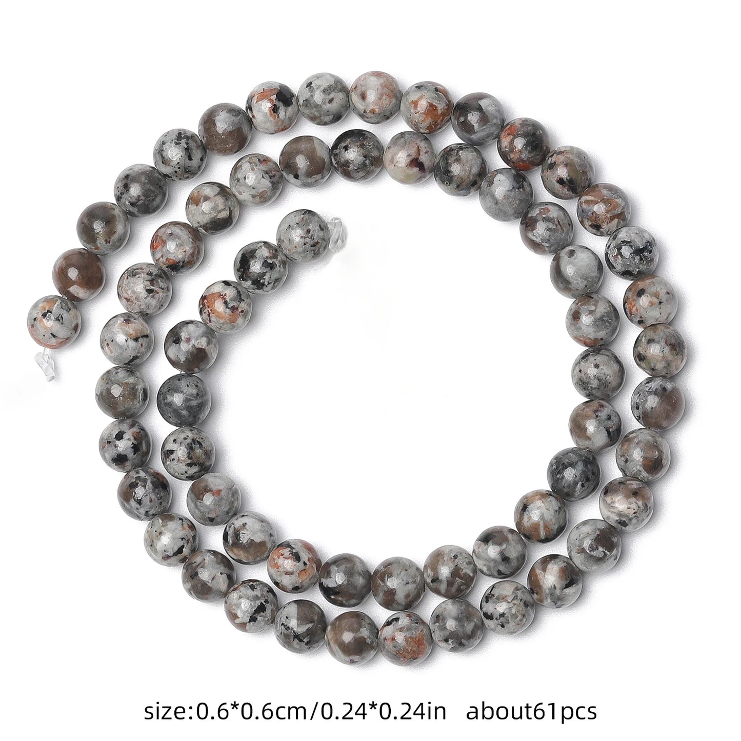 4-12mm AA Yooperlite Natural Flame Stone Beads Round Spacer Beads For Jewelry Making Supplies Diy Charms Bracelets Accessories