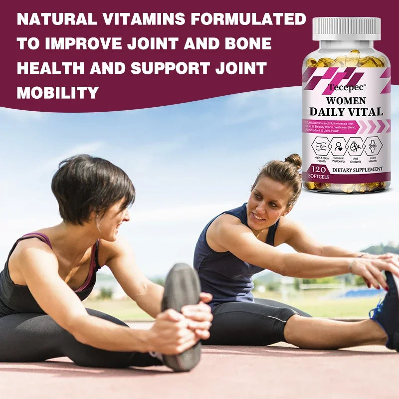 Women's Multivitamin Capsules, Repair Skin, Promote Liver Health, Improve Anemia and Vitamin Deficiency, Boost Energy