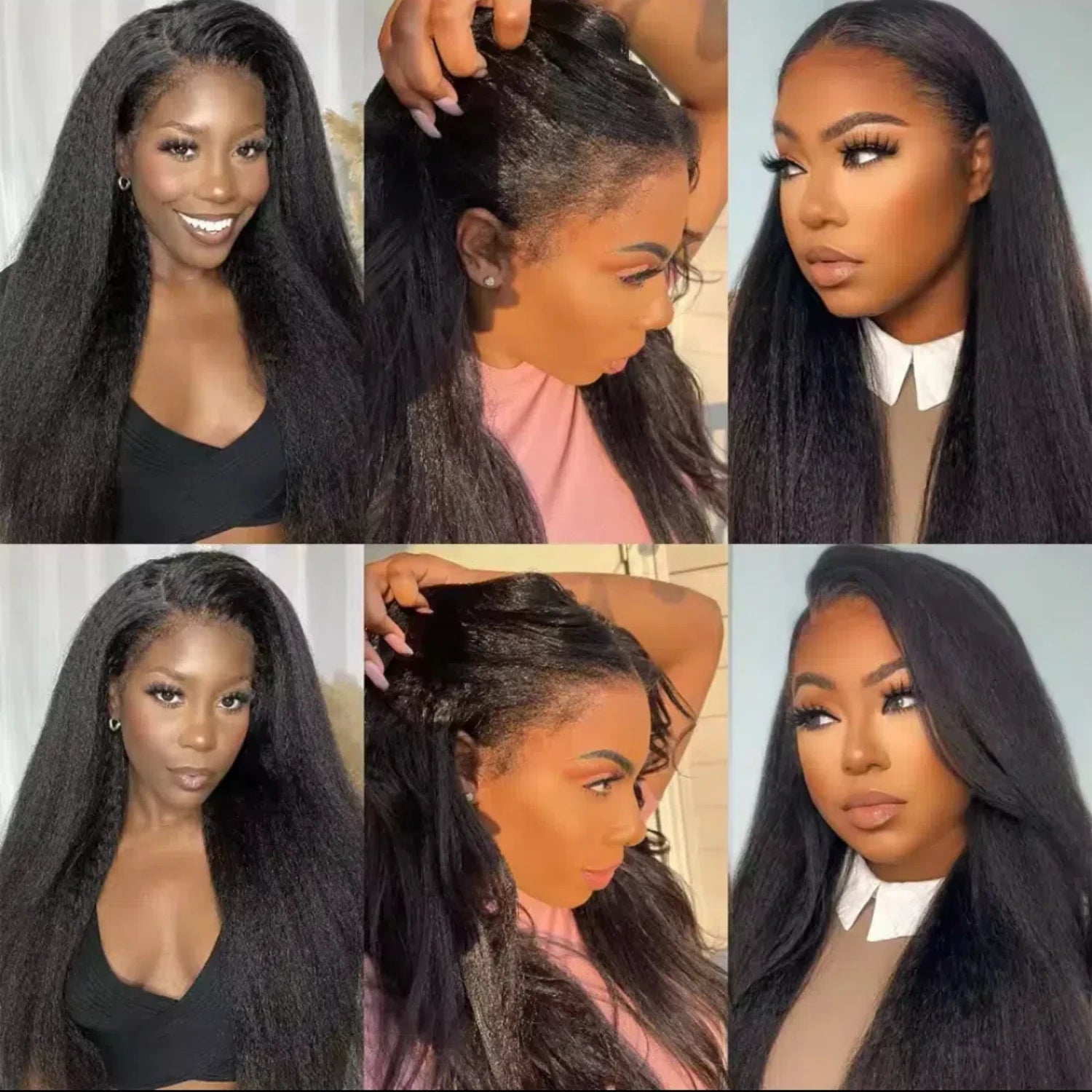 Elegant straight synthetic tied wig with 13x4 pre combed thermal resistance fiber, suitable for women, no need for glue, 180% de