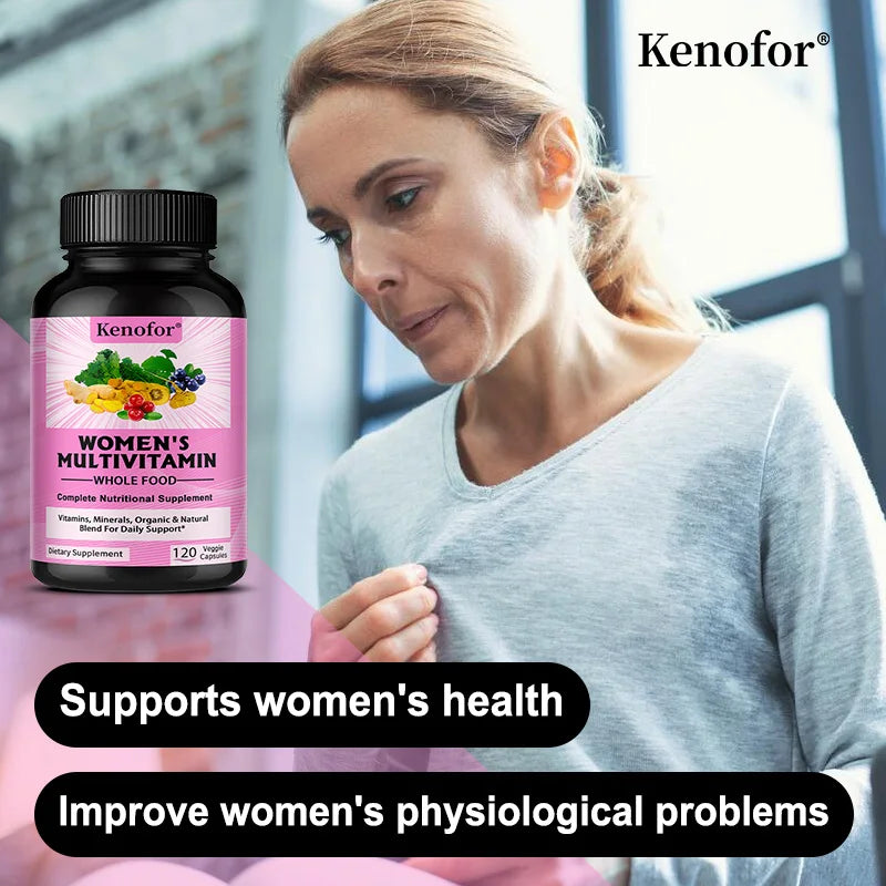 Womens Multivitamin - Energy & Immune Health Support with Vitamins A, B12, C, D, Zinc & Biotin, Multivitamin for Women