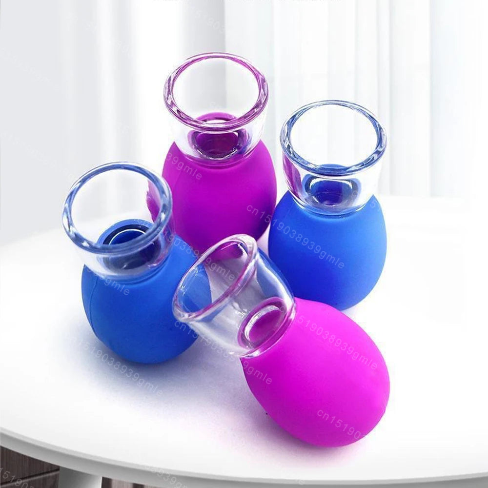 Silicone Face Massager Vacuum Eye Skin Face Lifting Facial Cups Anti Cellulite Jar Anti-Wrinkle Cupping Therapy Beauty Tool