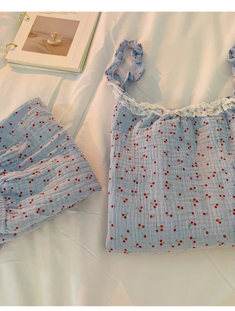 Summer Ins Sle Women's Cotton Spwear Sweet Strap ort Pants Home Clothes Sexy Cute Japanese Sle Pure Desire Home Clothes