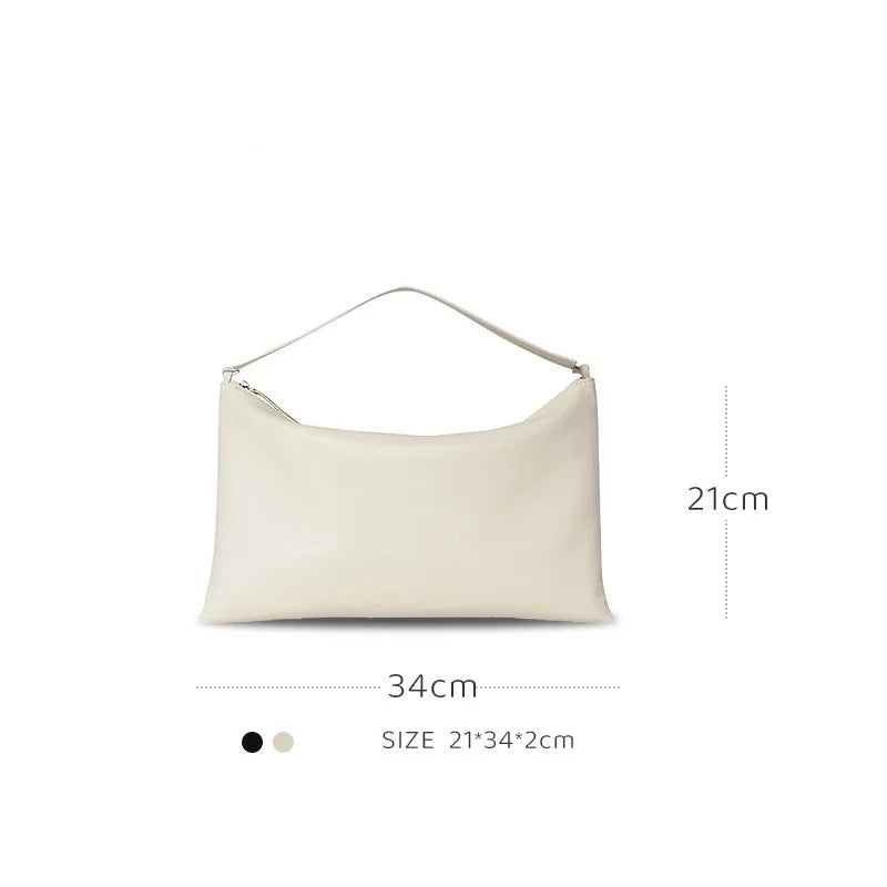 Envelope Bag Vintage Niche Wind Genuine Leather Wide Shoulder Strap Armpit Bag Hundred Sheepskin Shoulder Bag Clutch Bag 1pcs 1