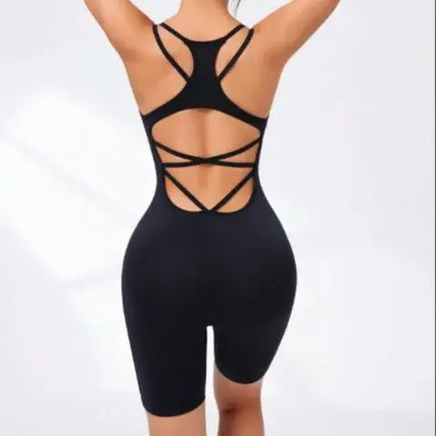 Jumpsuit Women Full Seasons Casual Fitness Sporty Playsuit Sleeveless Slim Activewear All In One Jumpsuit Clothing Lady
