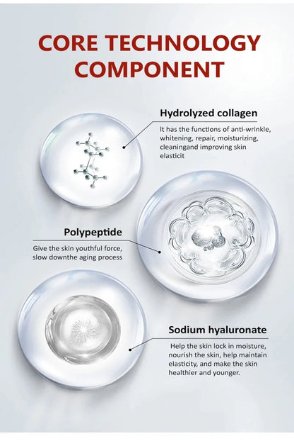 Soluble Collagen Anti-Aging Mask Essence Set Face Filler Collagen Protein Mask Remove Wrinkles Firming Serum Skin Care Set