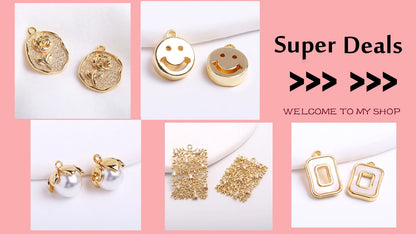 18K Gold Plated Split Rings Connecting Ring Brass Open Jump Rings Accessories For Jewelry DIY Jewelry Material Wholesale
