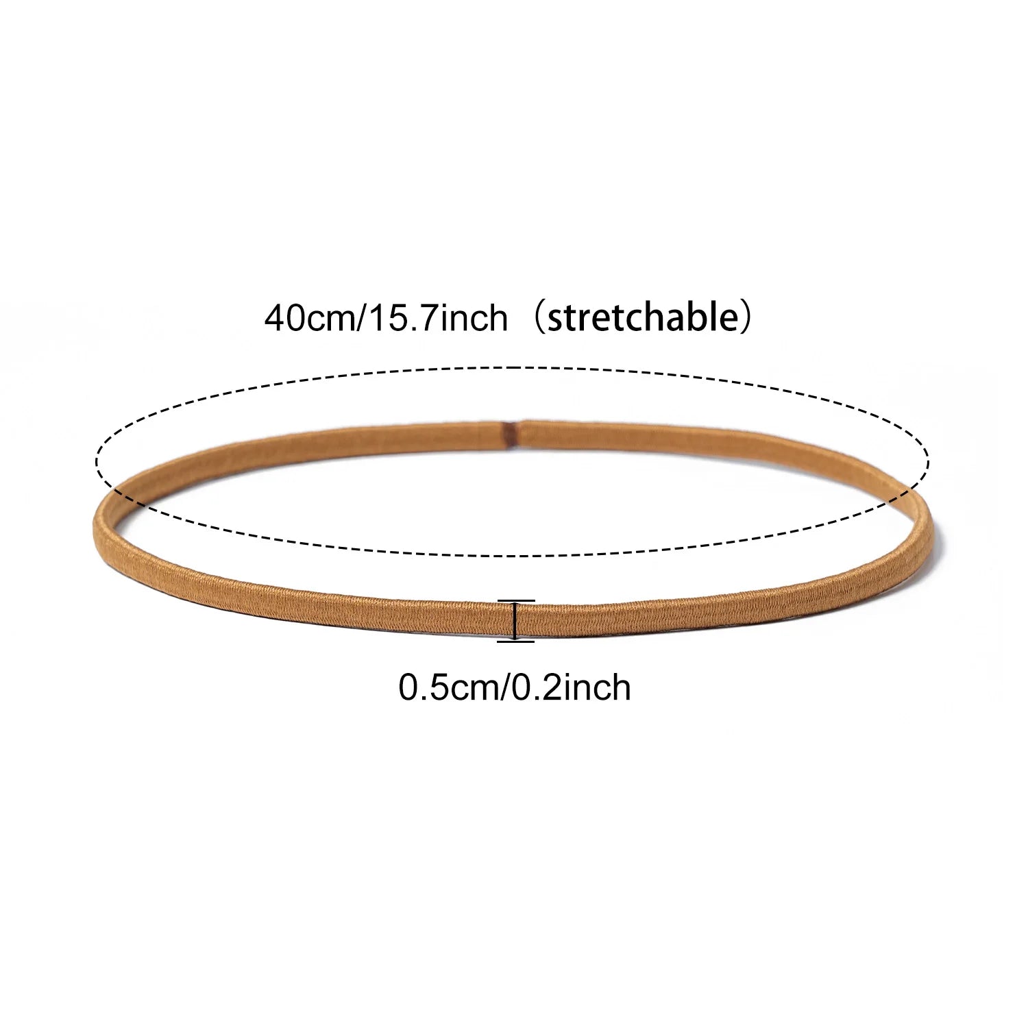 6/8PCS Unisex Sports Elastic Thin Headband Non-Slip Women Men Yoga Hair Bands Sweatband Football Running Biking Sports Hairband