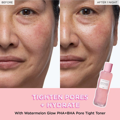 Glow Recipe PHA + BHA Face Toner - Korean Skin Care Pore Minimizer & Gentle Facial Exfoliator for Tightening, Hydrating 150ml
