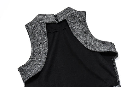 WhereMery Sexy Women Backless Tank Top Y2K Bling Glitter Sleeveless Bandage Crop Tops Summer Girl Fashion Streetwear Skinny Vest
