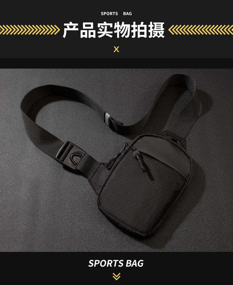 New Sports Chest Bag Men's Ultra-small Mobile Phone Messenger Bag Waist Bag Multi-function Carry-on Bag