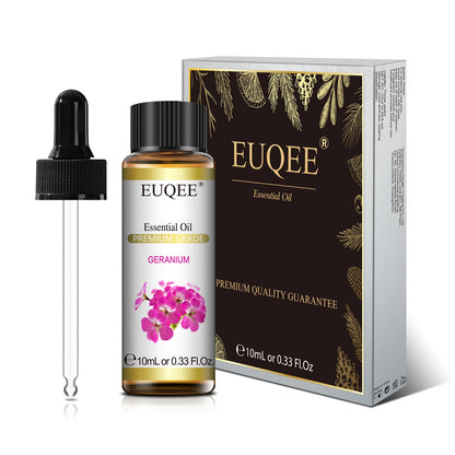 EUQEE 10ml Natural Plant Essential Oil with Dropper For Diffuser Humidifier Lavender Jasmine Eucalyptus Vanilla Essential Oils - Badiee Stylez