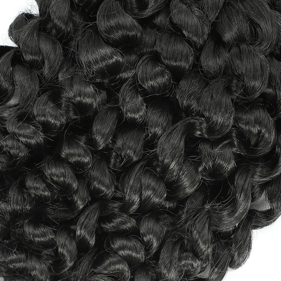 1- 5 Packs 8 inch Jumpy Wand Curl Jamaican Bounce Crochet Hair Natural Black Wand Curls Crochet Hair Short Curly Crochet Braids Badiee Stylez