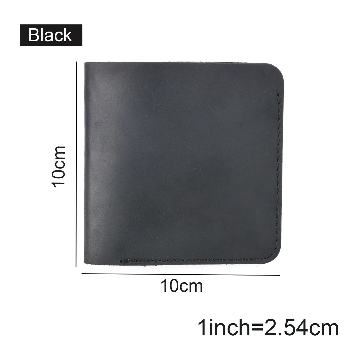 Genuine Leather Clutch Wallets Bifold Purse Vintage Crazy Horse Leather Men wallets Retro Coin Pocket Women Men Wallets Black