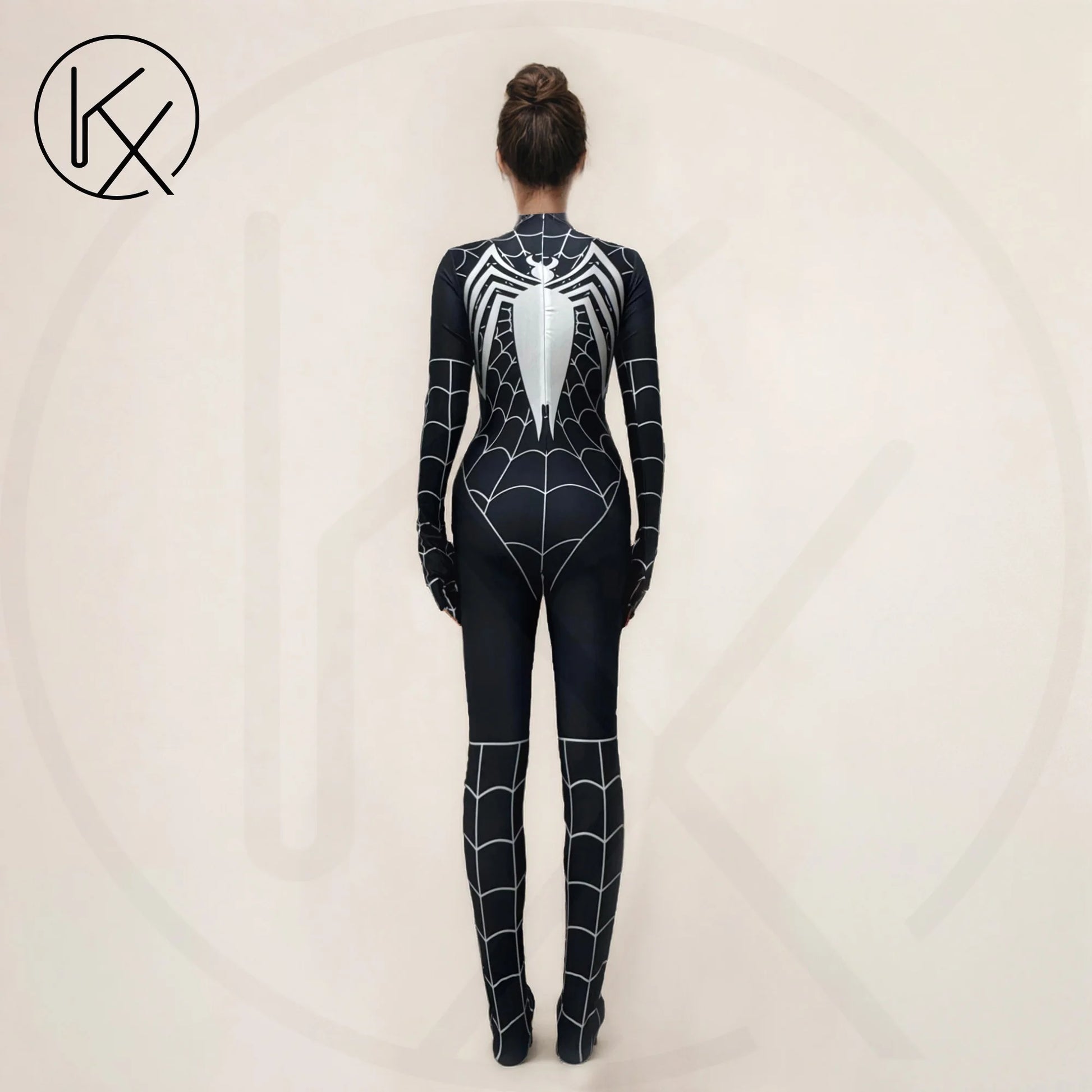 kaixiggmm Ladies' sexy glossy transparent high stretch tight jumpsuit cosplay jumpsuit shiny shapewear