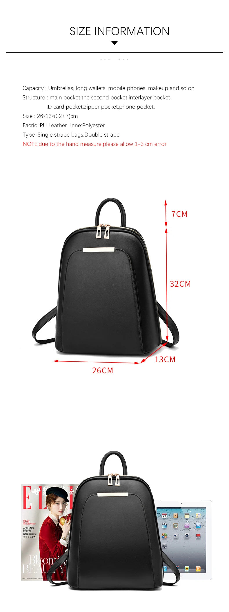 Fashion Sequined Backpack For Women Brand Leather Backpack Female Shoulder Bags Large Capacity Travel Bagpack Women Mochila