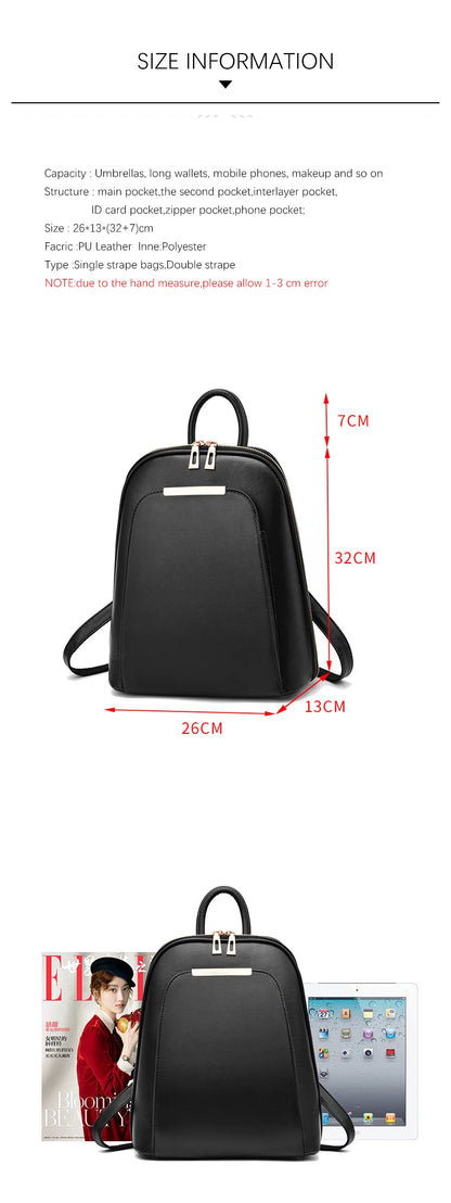Fashion Sequined Backpack For Women Brand Leather Backpack Female Shoulder Bags Large Capacity Travel Bagpack Women Mochila