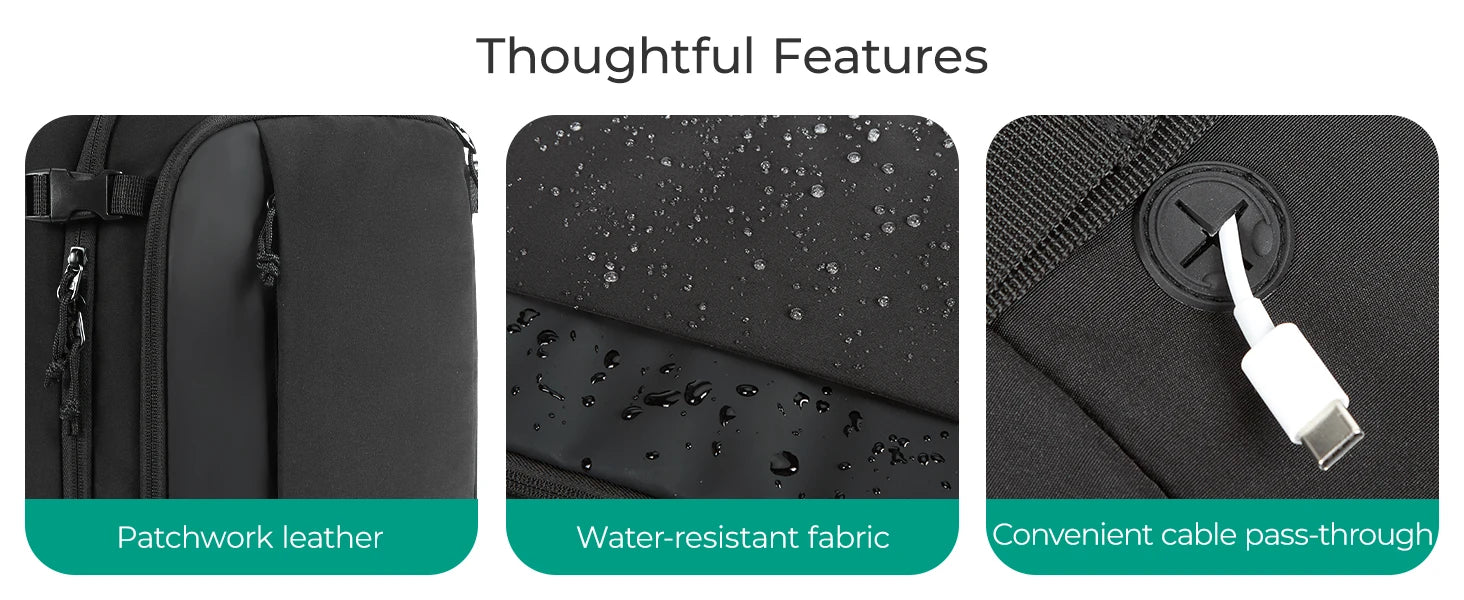 BAGSMART Travel Backpack Flight Approved 30L Lightweight Backpack for Men Women Waterproof Travel Bag with USB Charging Port