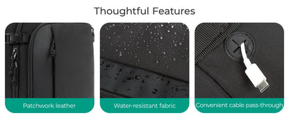 BAGSMART Travel Backpack Flight Approved 30L Lightweight Backpack for Men Women Waterproof Travel Bag with USB Charging Port