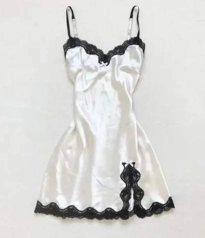 Sweet Korean Aesthetic Y2K Women Dress Classic Halter Bow Girl Tide Cute Sundress Casual Harajuku Vintage Slim Chic Frock Mini White 3