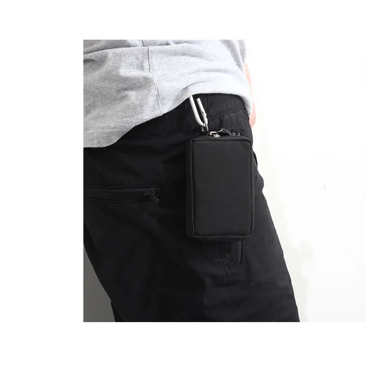 Japanese Style Casual Coin Pouch Nylon Cloth Mini Purse Waterproof Men Coin Purse Small Cute Wallet Cute Purse Clutch Bag