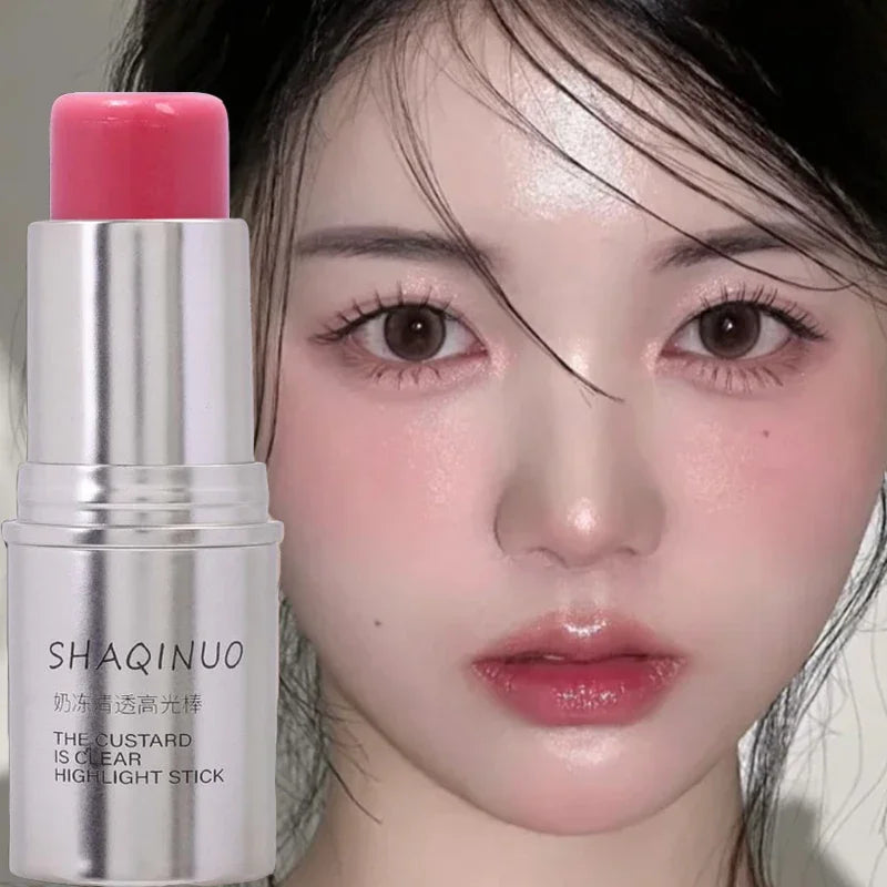 Water Light Highlight Blush Stick Shimmer Waterproof Face Contour Illuminator Lasting Moisturizer Brighten Contouring Cosmetics