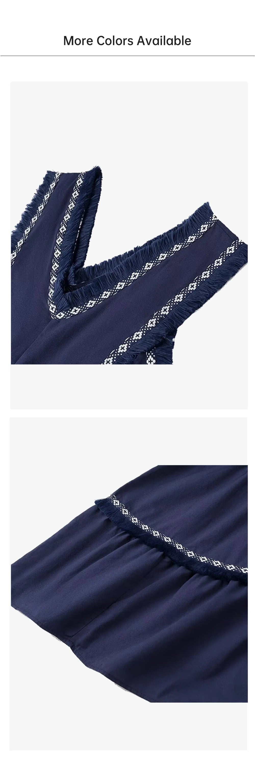 PB&ZA2024 Summer New Product: Casual Women's Fashion V-neck Sleeveless Waist Collection with Tassel Decoration Dress