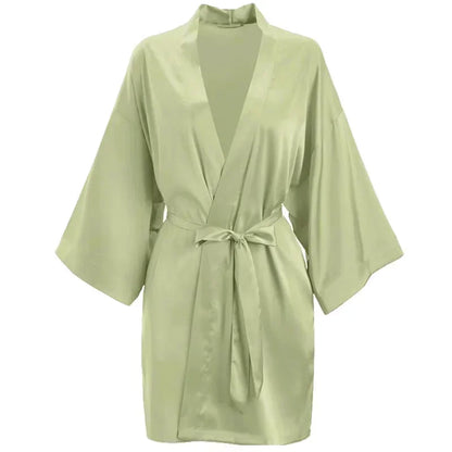 Long Bride Wedding Robe Women Elegant Sleepwear Big Sleeve Lace Full Slip Kimono Loungewear Soft White Rayon Home Dressing Gown green B