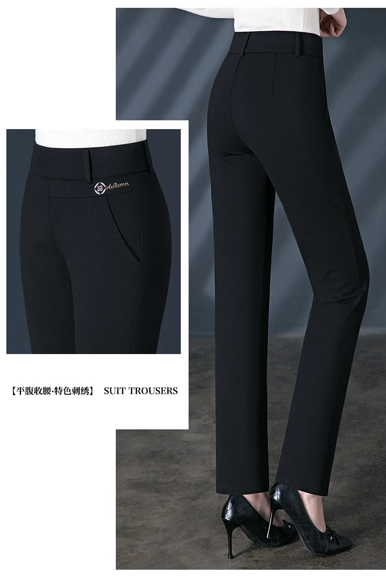 Leggings Women's Autumn and Winter Style High Waist Large Size Tight-fitting High-Elastic Foot Pants Casual Slim Trousers M-6XL