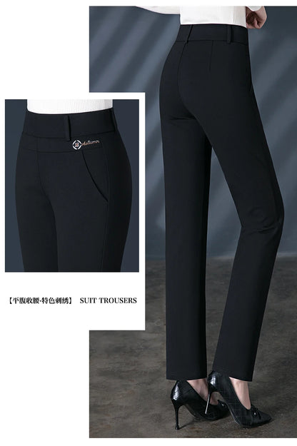 Leggings Women's Autumn and Winter Style High Waist Large Size Tight-fitting High-Elastic Foot Pants Casual Slim Trousers M-6XL