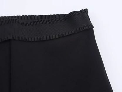 HH Women 2-Piece Set Elasticity Neck Halter Button Design Sleeveless Backless Sexy Top+Casual Elastic Waist Slim Long Pant Badiee Stylez