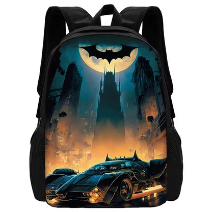 Child Superhero Batmans School Backpack with Lunch Bags ,Pencil Bags ,School Bags for Boys Girls Best Gift XHOO1-SB-049-A5