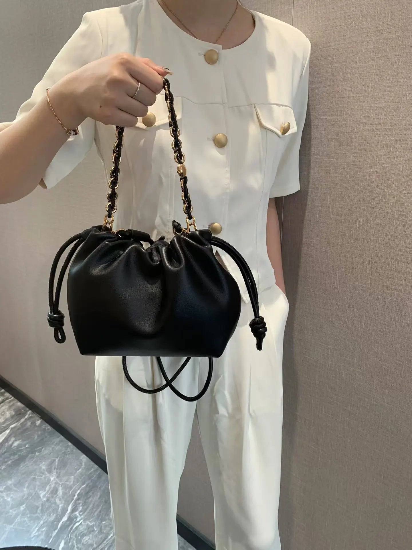 Brand Design Fashion High-grade Texture Leather Cloud Bag Luxury Ladies High Quality Cowhide Shoulder Crossbody Bags For Women