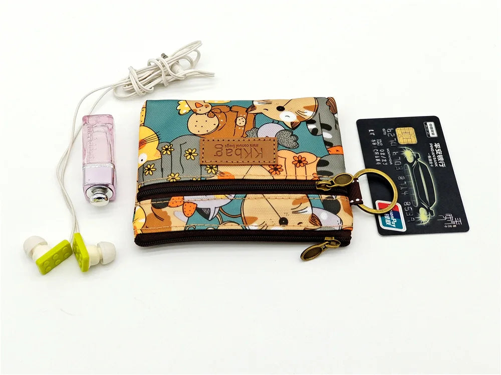 Polyester Waterproof Women's Coin Bag Ladies Organizer Wallet Female Phone Purse Money Pouch Clutch Handbag Carteira for Girls