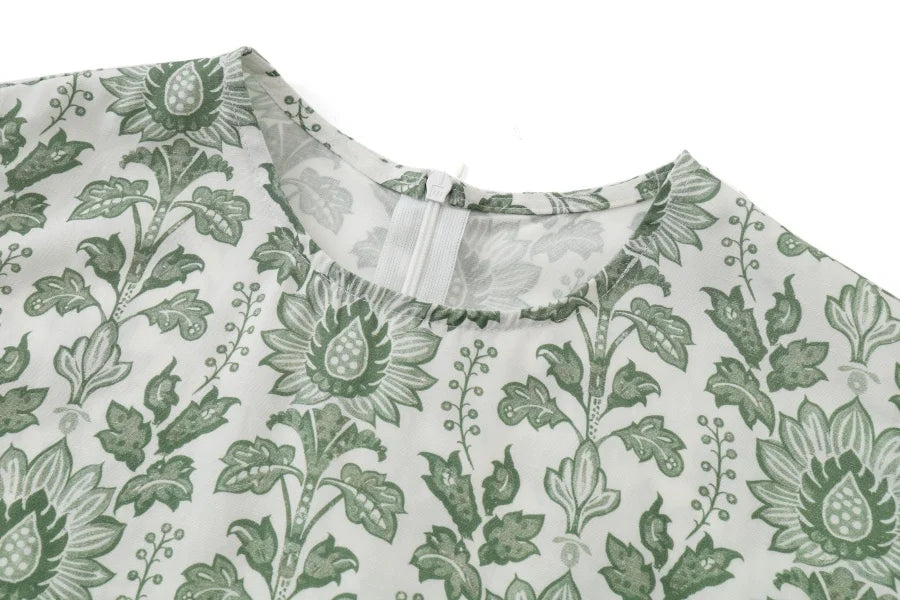 AS 2025 spring summer linen shirt + dress collection high quality print linen and knitting cardigan woman outfit