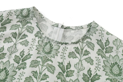 AS 2025 spring summer linen shirt + dress collection high quality print linen and knitting cardigan woman outfit