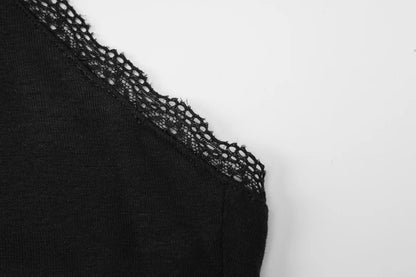 Lygens Halter Rhinestone Diampnds Lace Backless Sleeveelss Women'S Tops Tshirts Y2K Wholesale Casual Solid Fashion Clothing