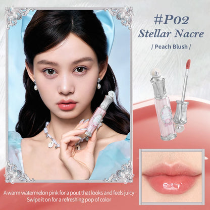 Flower Knows Shell's Jewel Collection Nourishing Lip Glaze P02 Stellar Nacre