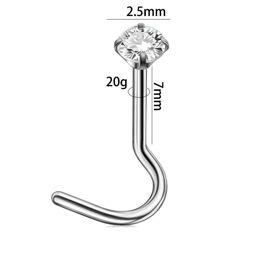 Dreamlee ASTM G23 Titanium Connector Chain For Nose Ring Hoop Clicker Cartilage Helix Body Piercing Jewelry Accessory E CHINA