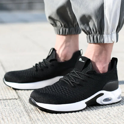 2025 Lightweight Men Safety Shoes Steel Toe Cap Work Sneakers Men Protective Shoes Anti-smash Anti-puncture Indestructible Shoes - Badiee Stylez