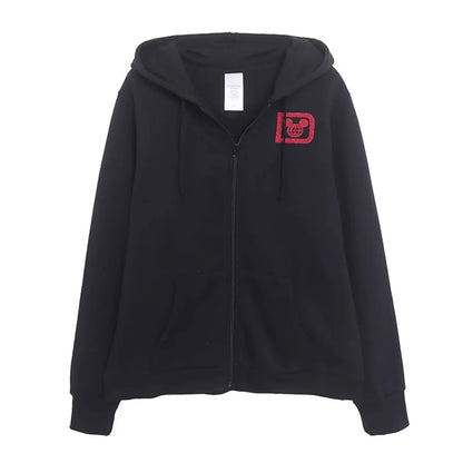 Disneyland Sweatshirt Castle Shining Mickey Disneyworld Letter Glitter Minnie Unisex Couple Women Zip Pocket Hooded Jumper Top Black disneyworld CHINA
