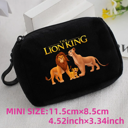 The Lion King Coin Purse Mini Coin Key Bag Money Pocket Plush Wallet Kid Cartoon Cute Moneybag Kawaii Birthday Gift Storage Bag 1pcs-007
