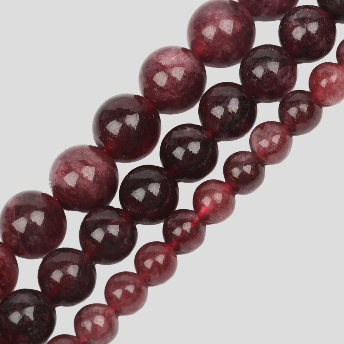 Natural Amethyst Stone Beads 6/8/10mm Round Shape Crystal Loose Spacer Beads For Jewelry Making Diy Bracelet Necklace 15inch