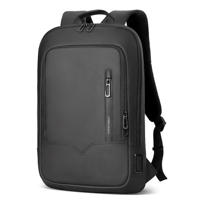 Hk Slim Laptop Backpack Men 14 Inch Office Work Women Backpack Thin Business Bag Unisex Black Ultralight Small Backpack School Black 14 inches