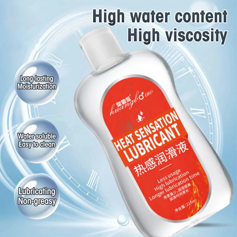thermal Water Based Lubricant Sex Oil Masturbation Massage Anal Ass Oil Human Body Lubricant for Sex 215ml