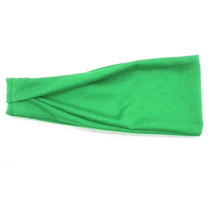 Women Headband Twist Cotton Sport Wide Turban Twisted Knotted Headwrap Girls Hairband Fashion Head Band Hair Accessories light green 10cm-22cm