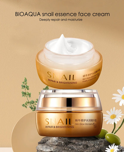 BIOAQUA Snail Essence Face Cream Beauty Health Moisturizing Firming Facial Skin Care Creams Brightening Face Creams for Face