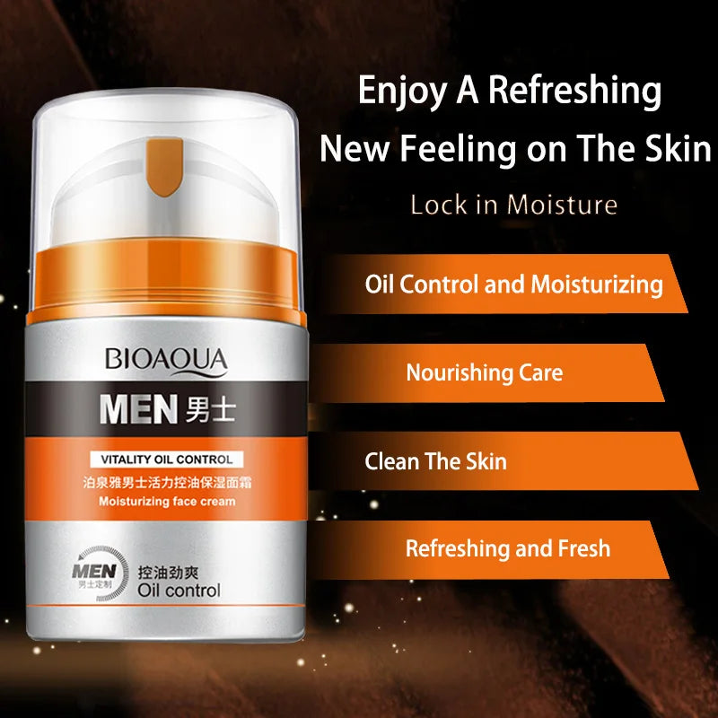 Men's Oil Control and Moisturizing Face Cream Hydrating Anti-Aging Smooth Wrinkles Shrink Pores Whitening Facial Men Skin Care